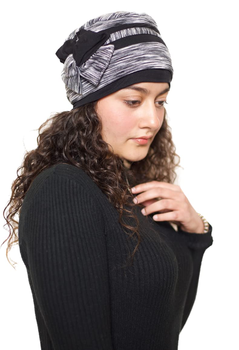 the headscarves Fleece Spandex One Side Flower Patch Headwear for Women (SS246_Multicolor)-picture-28