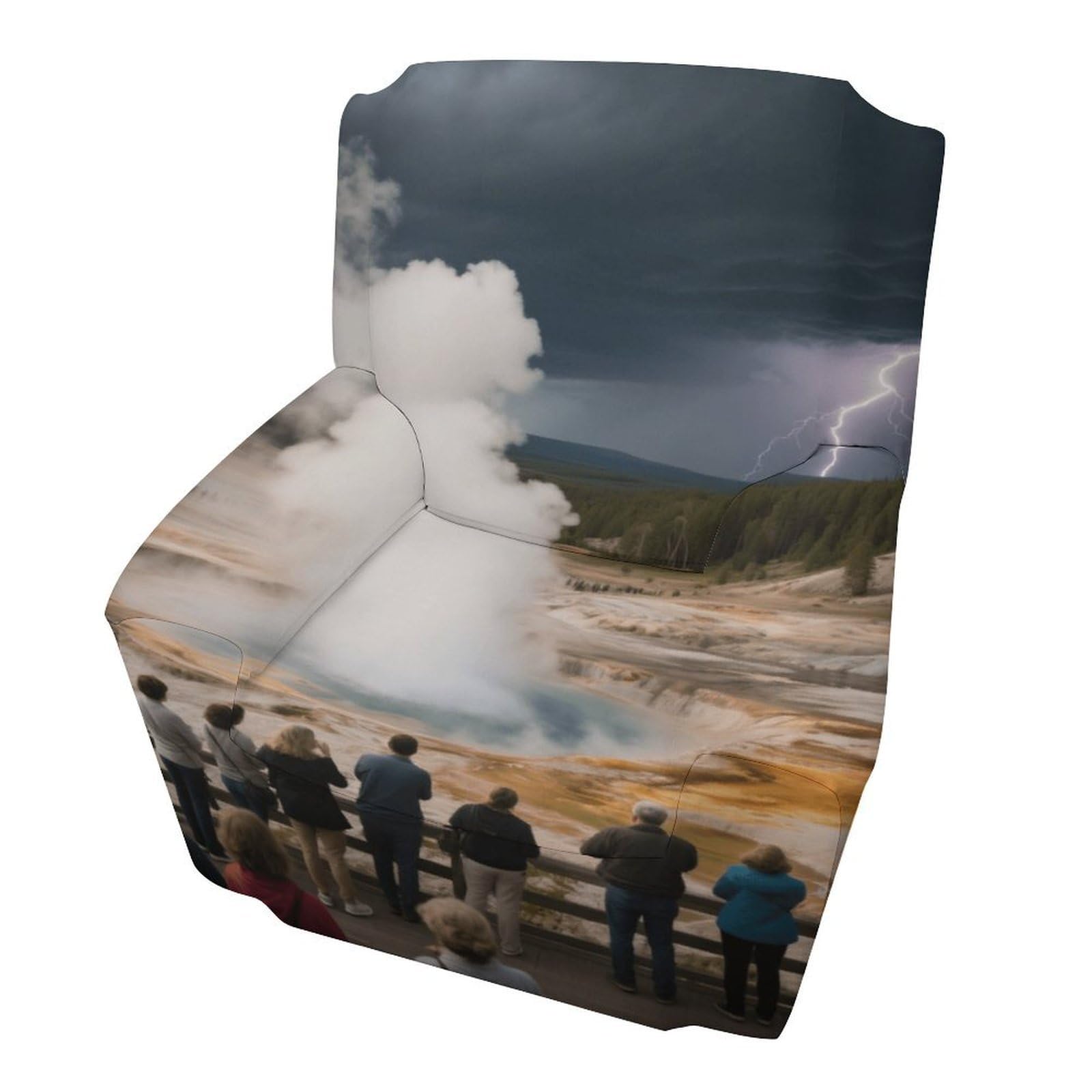 Fekiloot Style Geyser Geothermal Landscapes Couch Cover Sofa Cover Sofa Slipcover