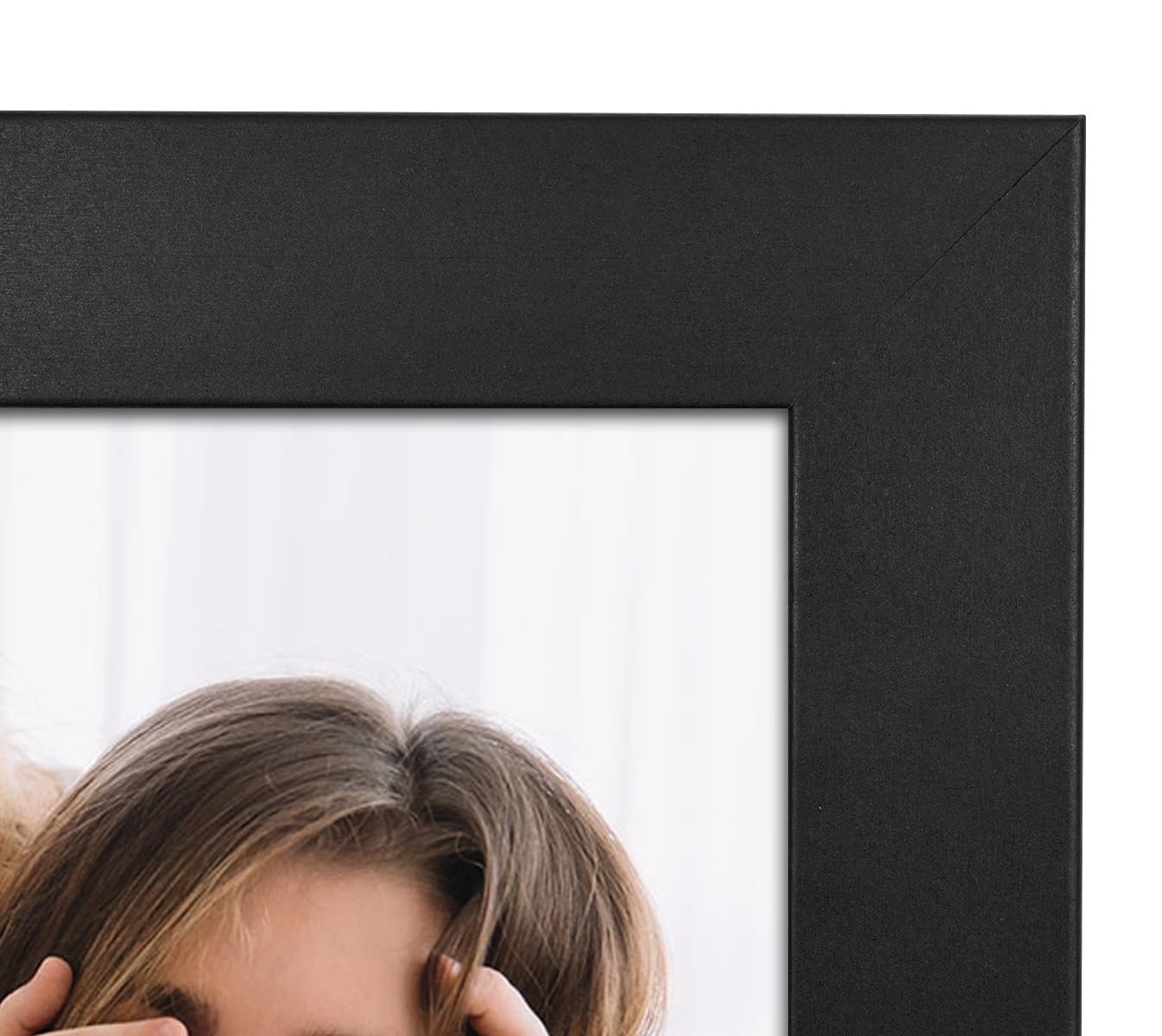Frametory, 4 x 6 potrójnie składana ramka na zdjęcia na zawiasach trzy składane ramki na biurko szklana ramka pionowa (czarna, potrójna 4 x 6)