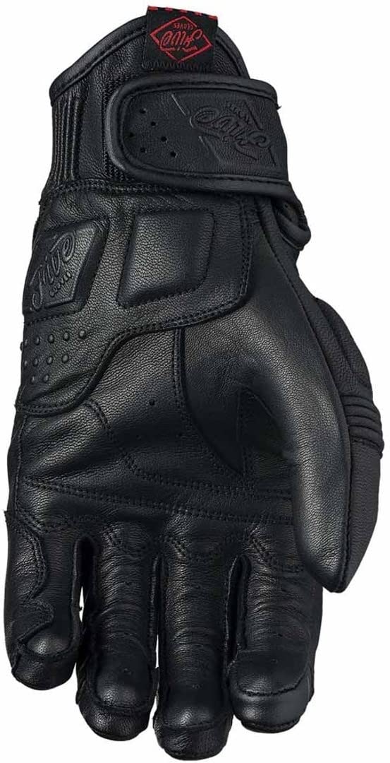 Five Kansas - Guantes de Moto para Adulto, Color Negro y grande