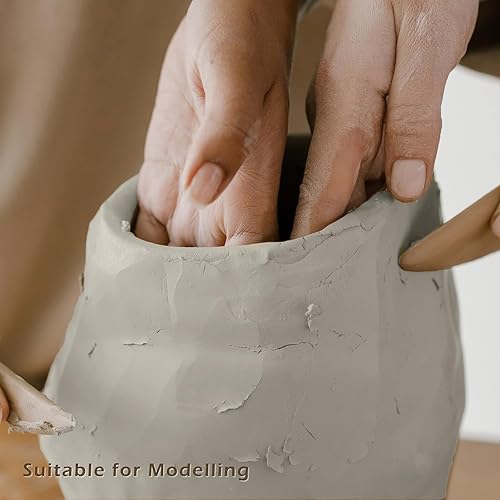 Miniatura 4 de ReArt Arcilla de cerámica de bajo fuego (conos 04-3) Arcilla de modelado artístico para lanzar ruedas y construir a mano, arcilla de cerámica para