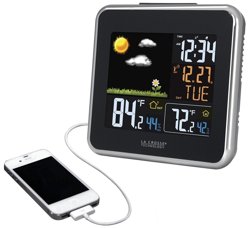 La Crosse Technology WS6821 Station Météo écran LCD coloré Noir