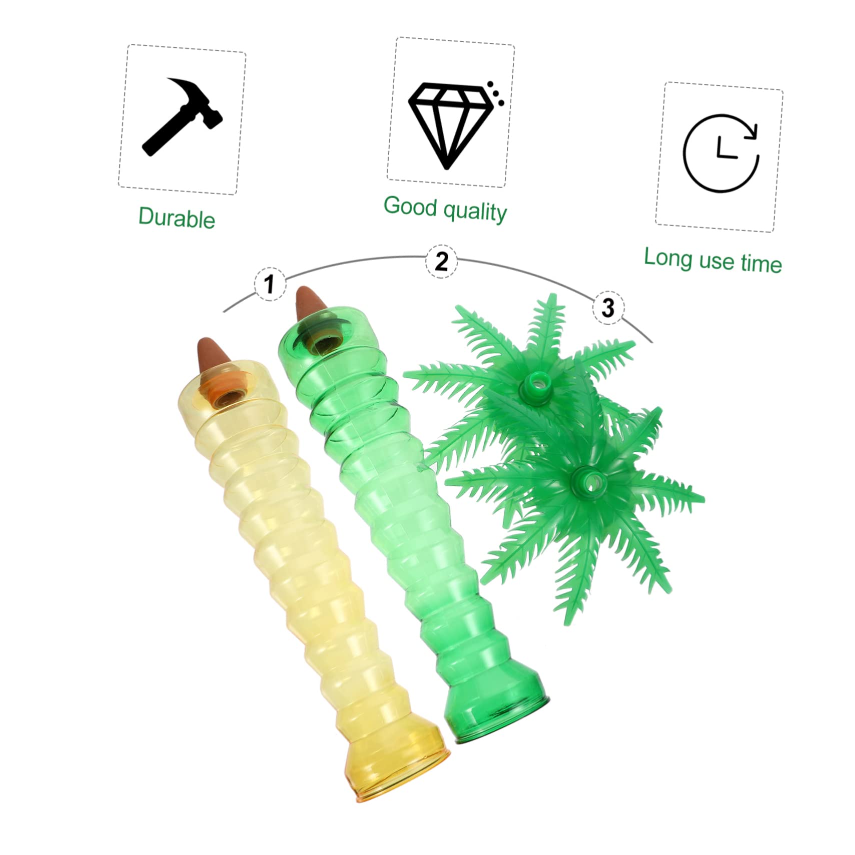 POPETPOP 4pezzi Dispositivo di Irrigazione Automatica per Piante Gocciolatori per Piante di Autoirrigazione Decorativo per Casa e Giardino Design Creativo Forma di Palma di Cocco