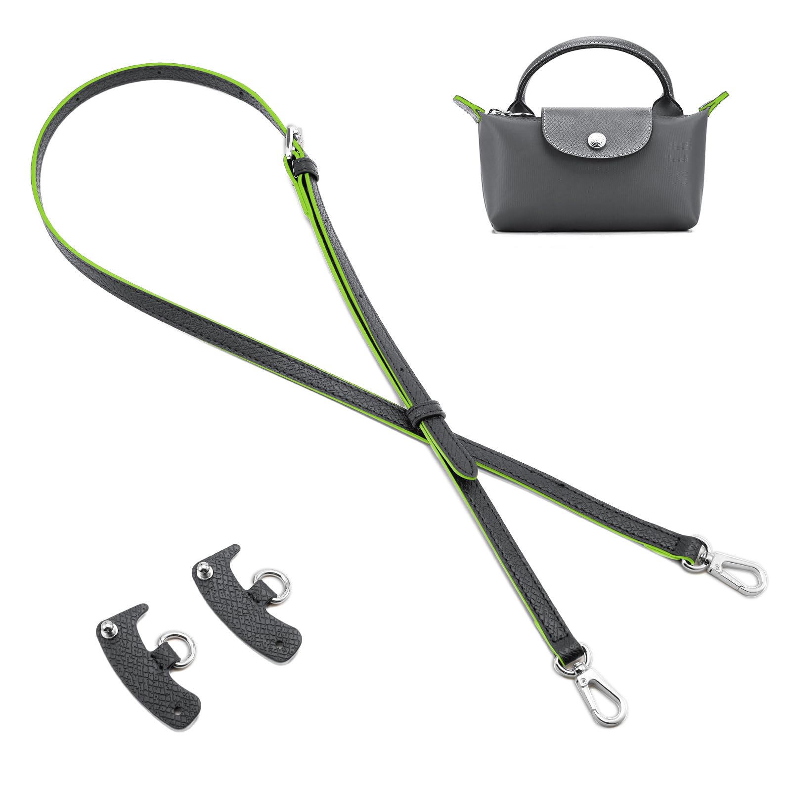 DEVPSISRLeather Purse Strap Suitable for Longchamp Handbag,Crossbody Adjustable Shoulder Strap Conversion Kit