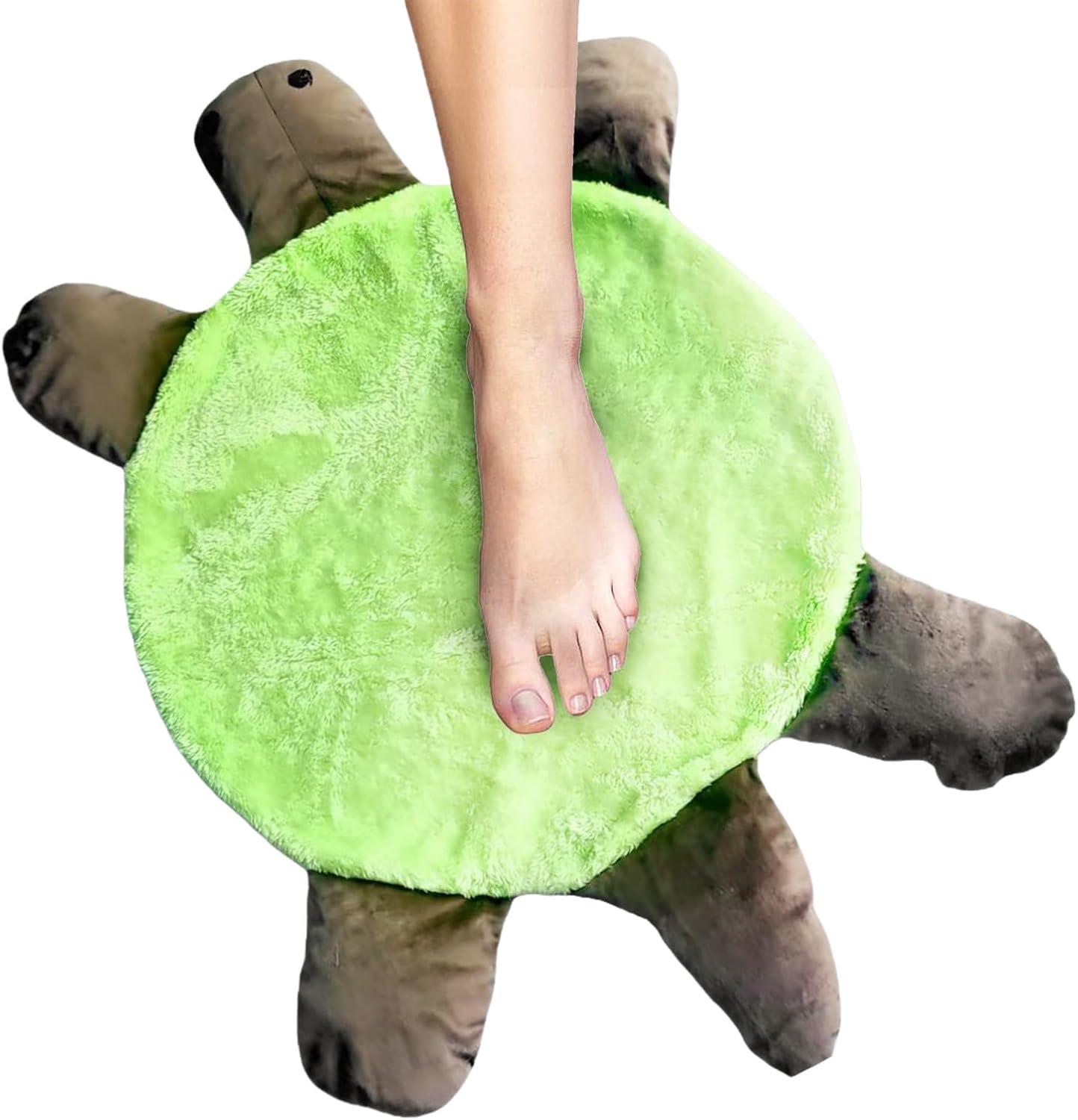 Floor Turtle Foot Mop, 4 Sizes Cute Double, Shaped Floor Pad, Hands-Free Mop for and Hair, Washable Foot for Home and Floors