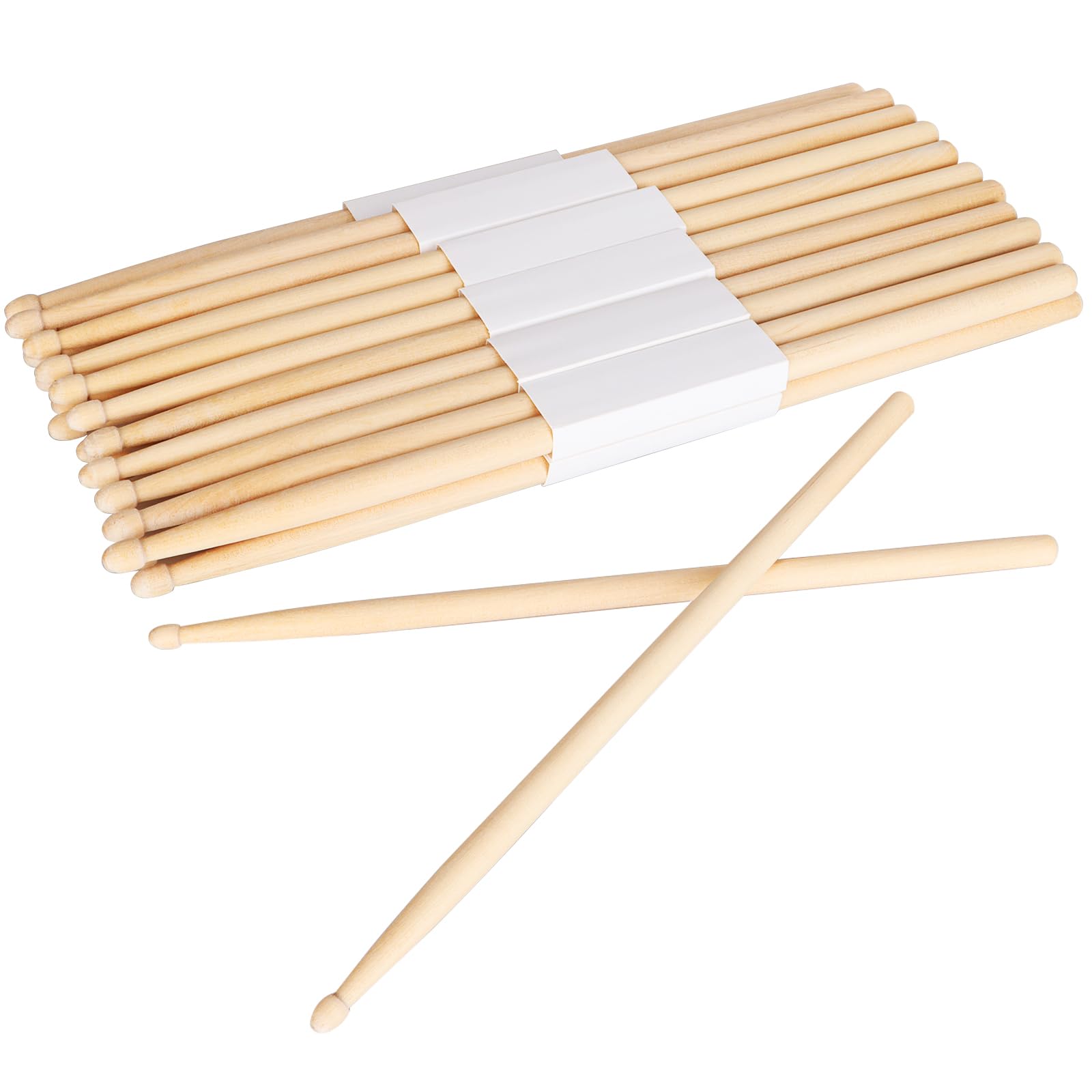Sponsored Ad – 12 Pairs Drum Sticks 5A, Maple Drumsticks, Non-slip Wood Drum Sticks Wood Tip Drumstick for Kids Students Adults Beginners