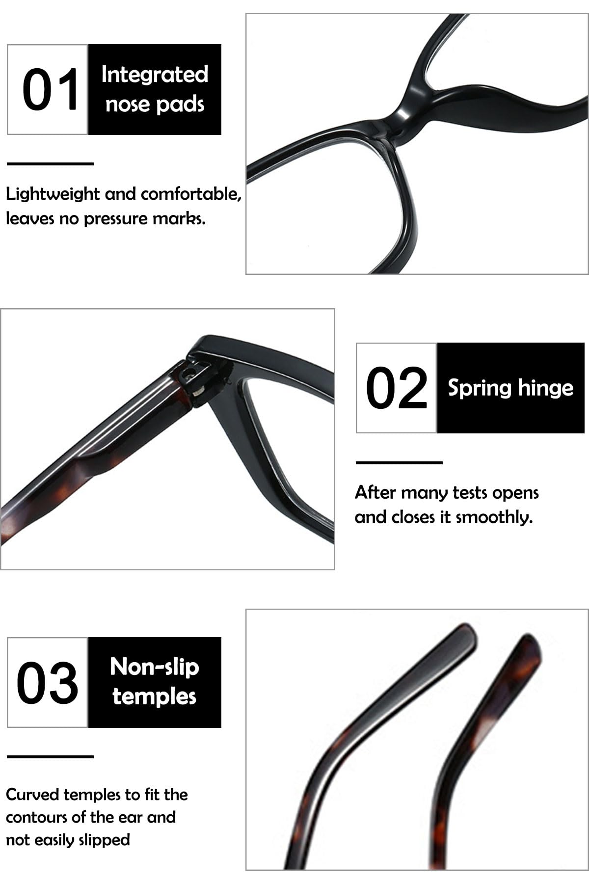 KOOSUFA Selbsttönende Lesebrille Damen Herren Photochrome Anti-Blaulicht Lesebrillen Schildpatt-Bügel Federscharnier mit UV-Schutz Sonnenlesebrille Lesehilfe 0.0 0.5 1.0 1.5 2.0 2.5 3.0 3.5 4.0