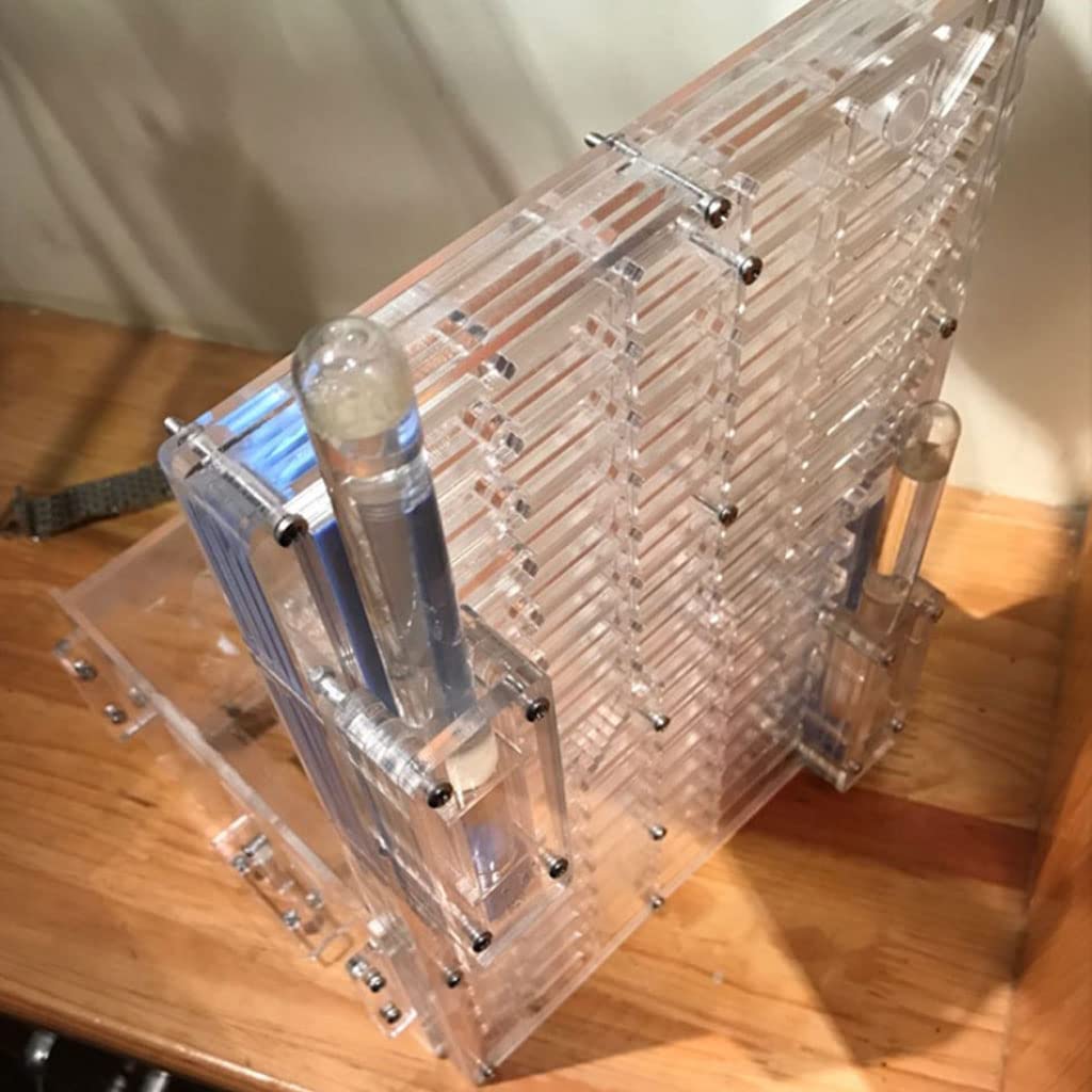 Hormiguero, Hormiguero expandible de acrílico Transparente con área Actividades y Doble Torre Agua 22,5 x 20,3 30,2 Pulgadas
