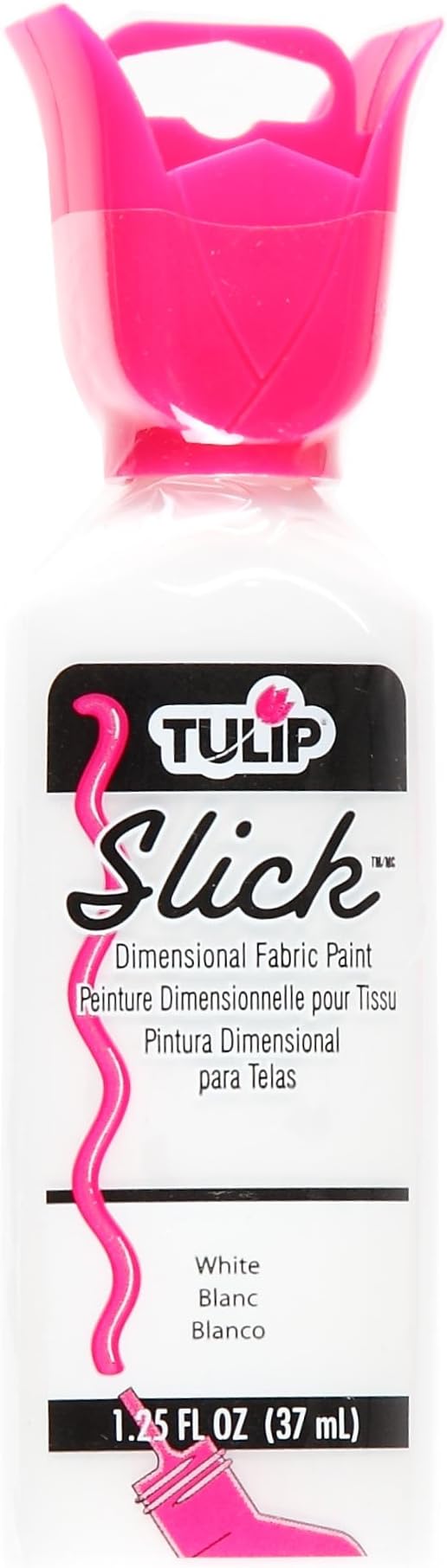Tulip Dimensional Fabric Paint 1-1/4 Ounces-Slick-White
