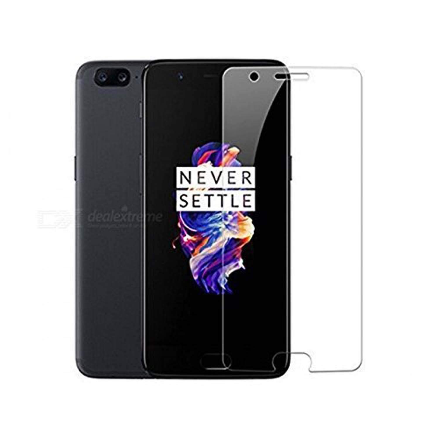 Kapil Traders One Plus 5 Tempered Glass Screen Protector 0.3mm Ultra Crystal Clear Thin 9H Hardness 2.5D Round Edge Transparent