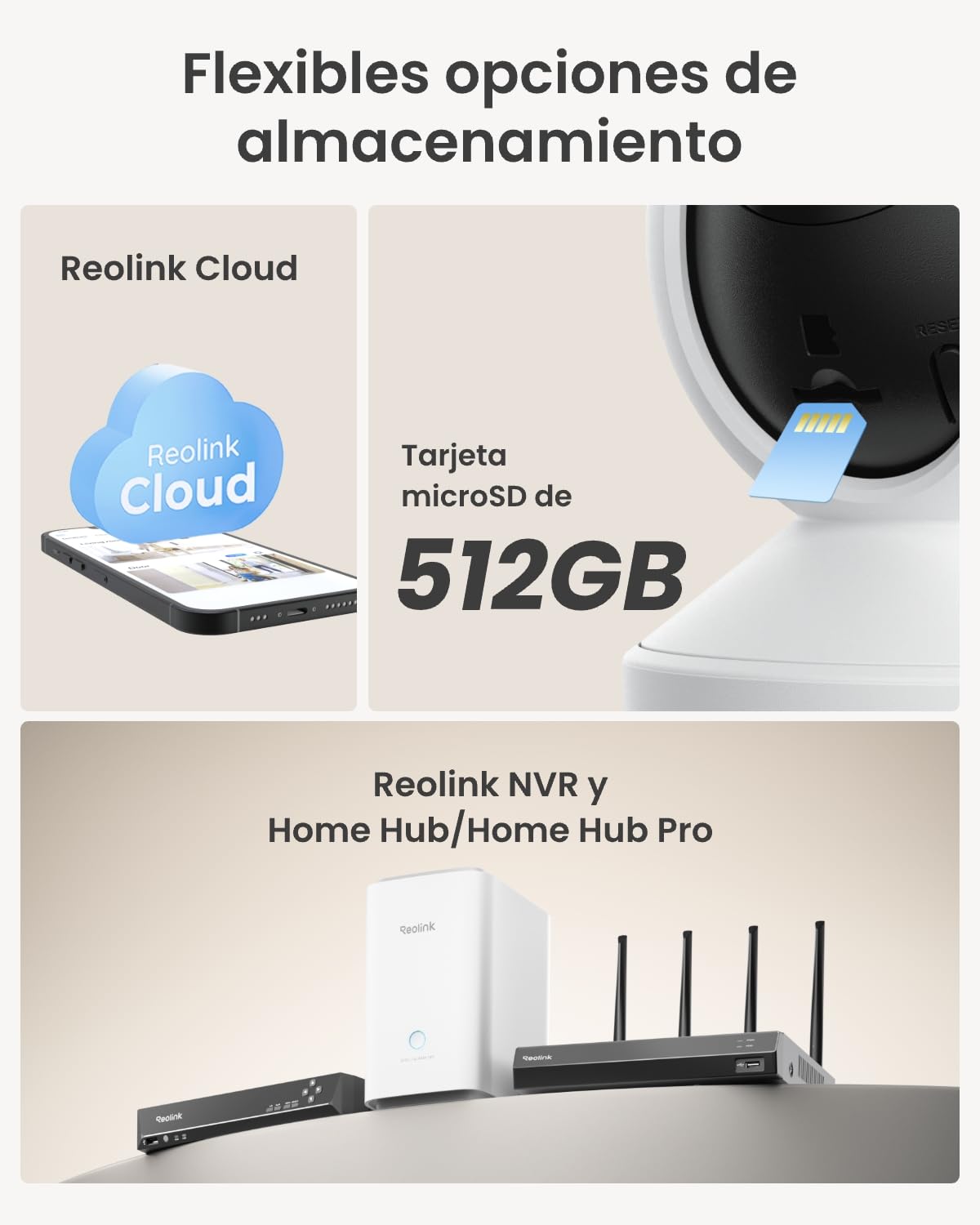 Reolink 2K Camara Vigilancia WiFi Interior, 360° View, Seguimiento Automático, Visión Nocturna, Camara Vigilancia Domicilio WiFi con Detección Inteligente, Audio Bidireccional, Baby Monitor, E1 4MP
