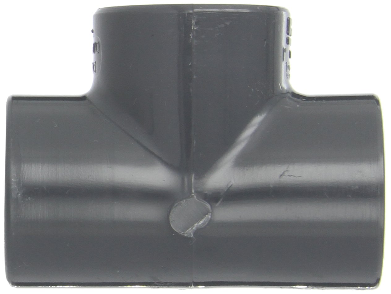 Spears 805 Series PVC Pipe Fitting, Tee, Schedule 80, 1