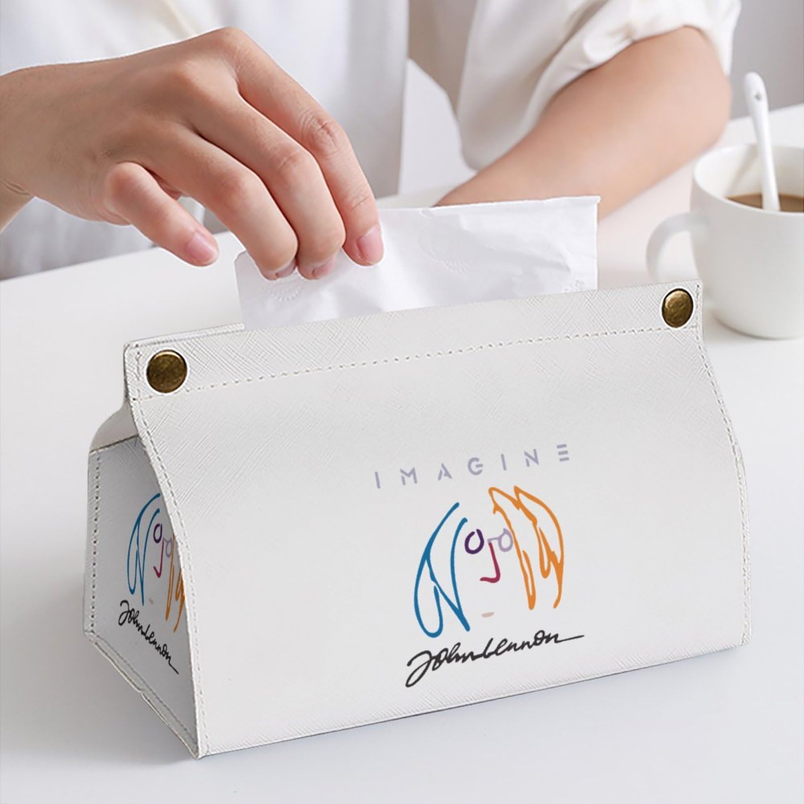 Amazon｜ティッシュケース ティッシュカバー ジョン・レノン