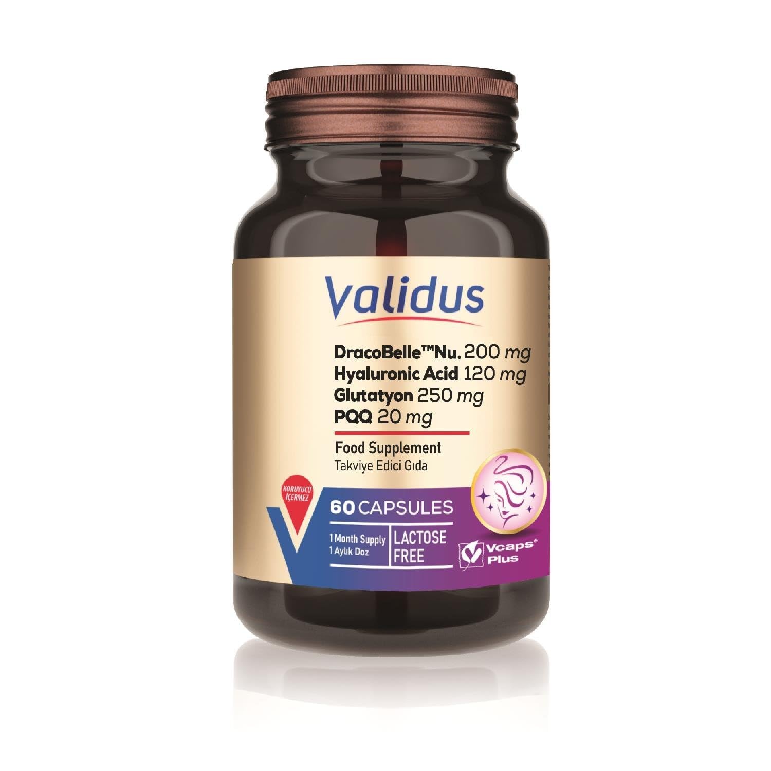 Validus Dracobelle Nu 200 Mg 60 Capsules