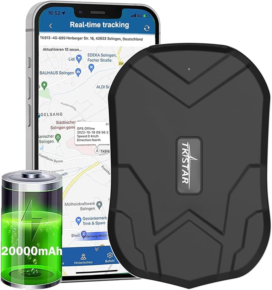 GPS Tracker for Vehicles Car Tracker Device for Vehicles Hidden Vehicle Car GPS Tracker, Super Strong Magnetic/20000mAh/Cheap Monthly Fee