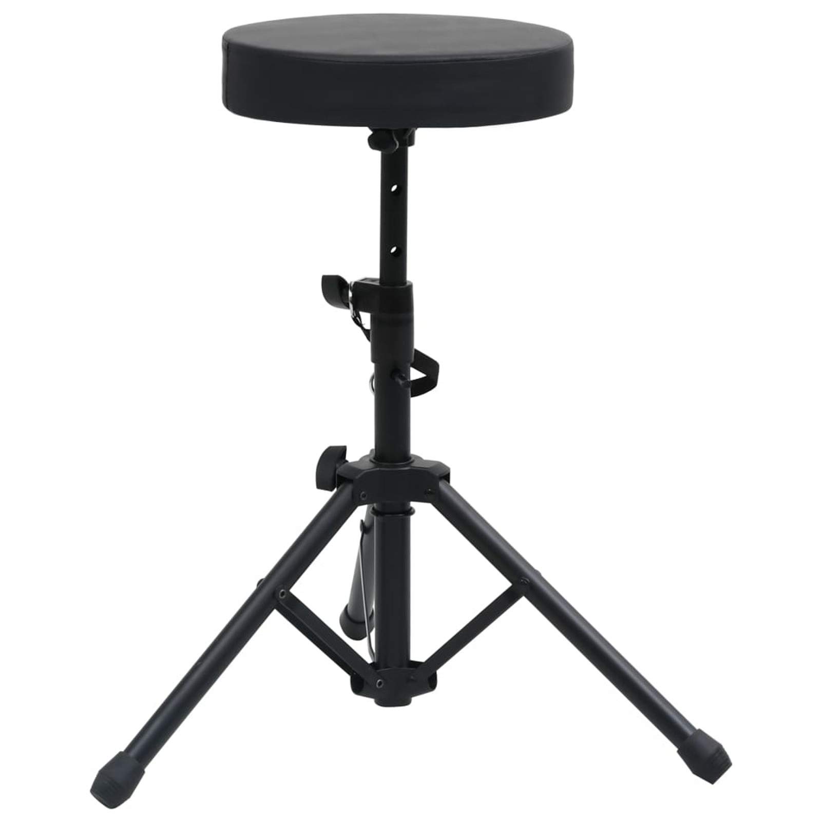 Homgoday Taburete para batería ajustable negro redondo, muebles para casa, interior, exterior, salón, dormitorio