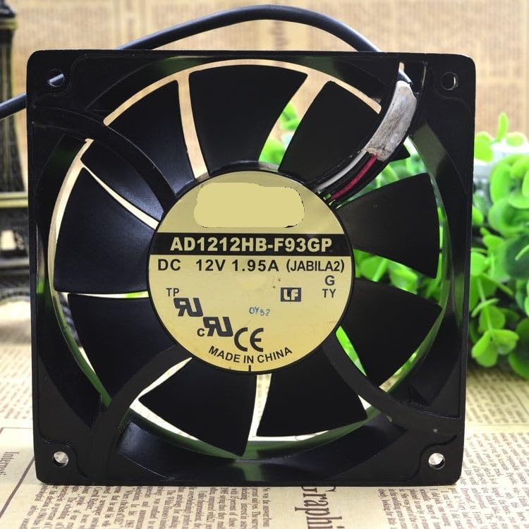 for AD1212HB-F93GP DC12V 1.95A 120×120×38mm 12CM High Airflow Fan(Metal Frame)