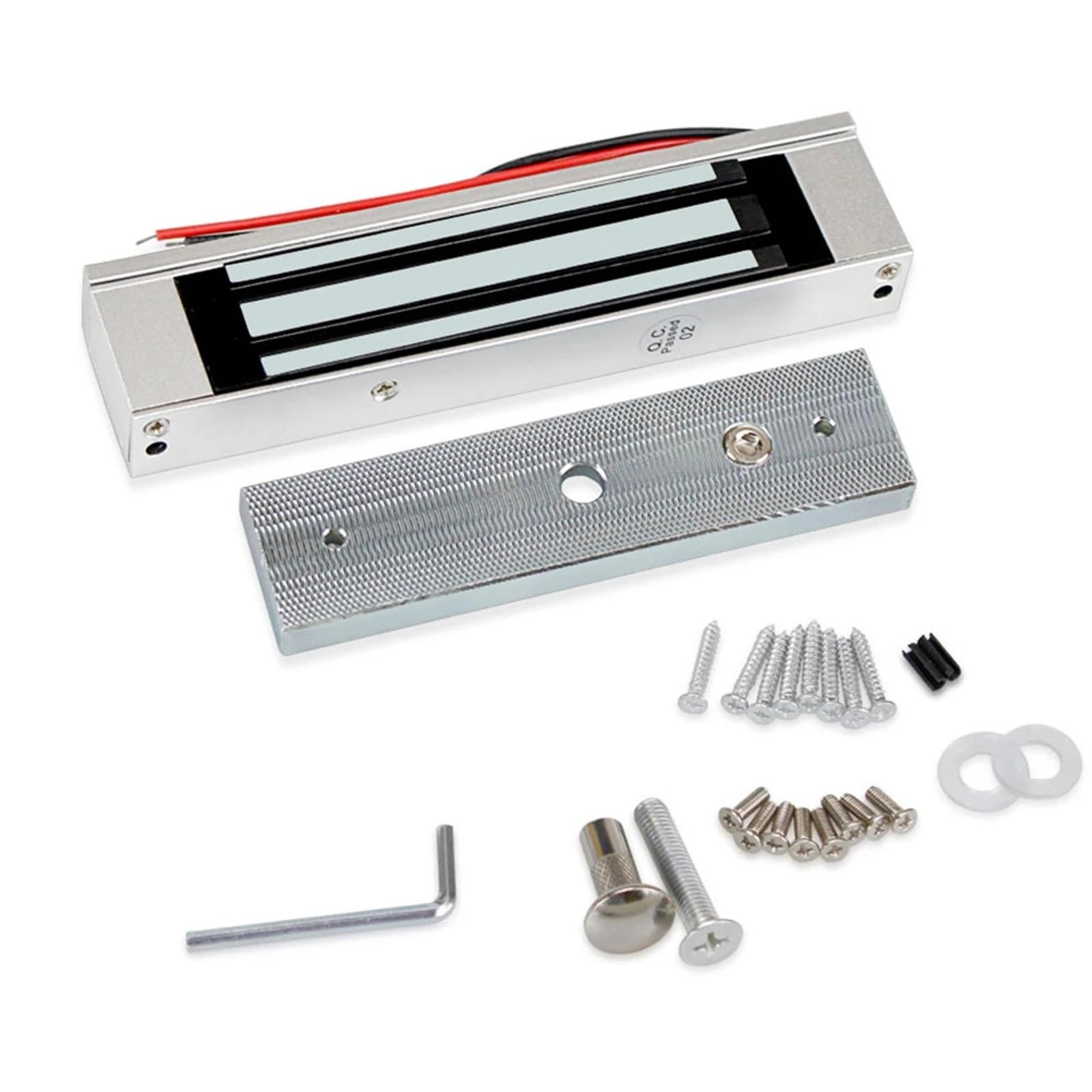 Zamek elektromagnetyczny DC12V 180KG /350lbs siła trzymania elektryczne zamki magnetyczne elektroniczny system kontroli dostępu do drzwi wodoodporny