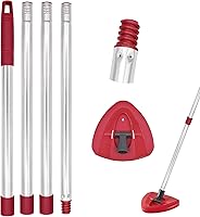 Vista 9 de Mango de trapeador para Ocedar, Mango de trapeador para O Cedar, Palo de repuesto para trapeadores giratorios y base para Ocedar, Mangos