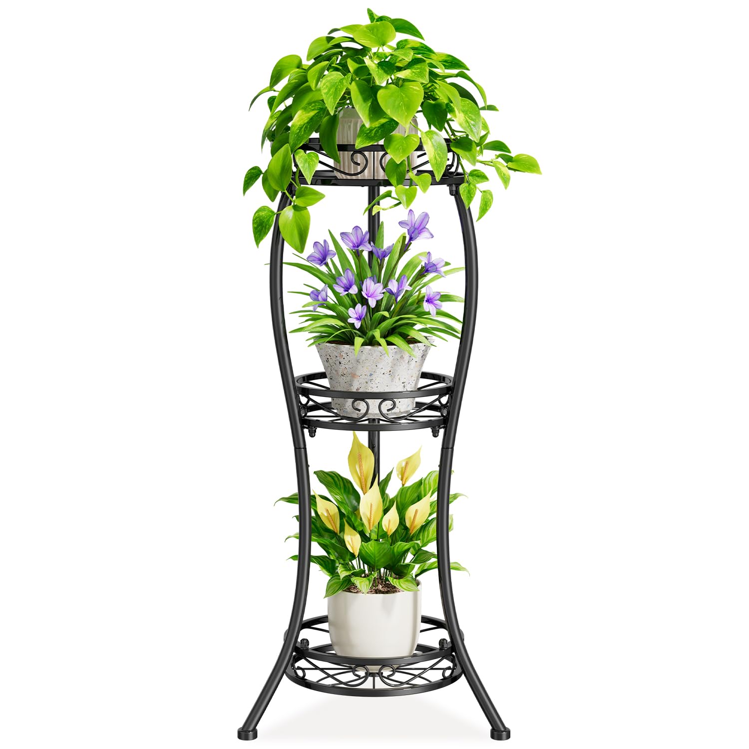 【NO.５】 IRON PLANTS RACK 3段 Amazon.com: iDavosic.ly 3 Tier Tall Metal Plant Stand Indoor