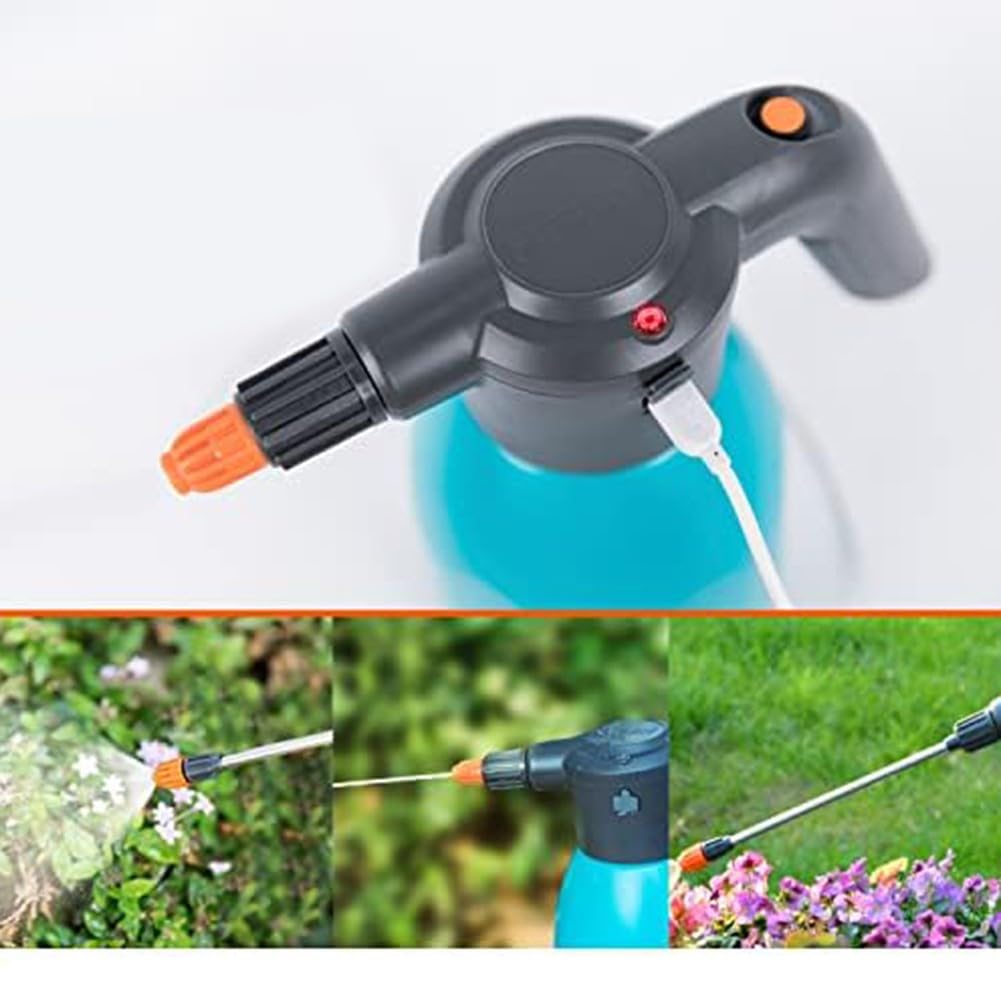 BlissfulAbode Vaporisateur électrique 2 L rechargeable, plante ergonomique pour brumisateur avec réglable