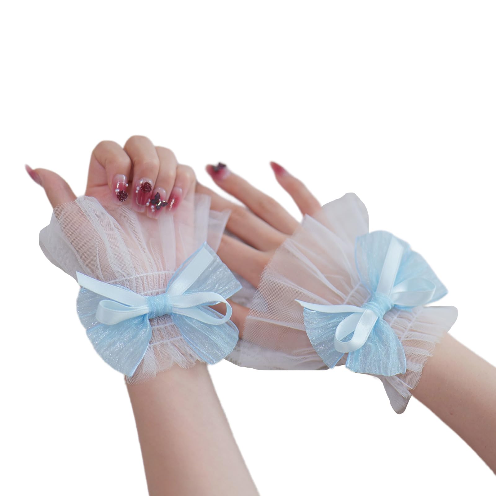 MICFENY Stretchy Lace Sleeve Covers For Women Photoshoots Fashion Addons With Ventilated Net Fabric