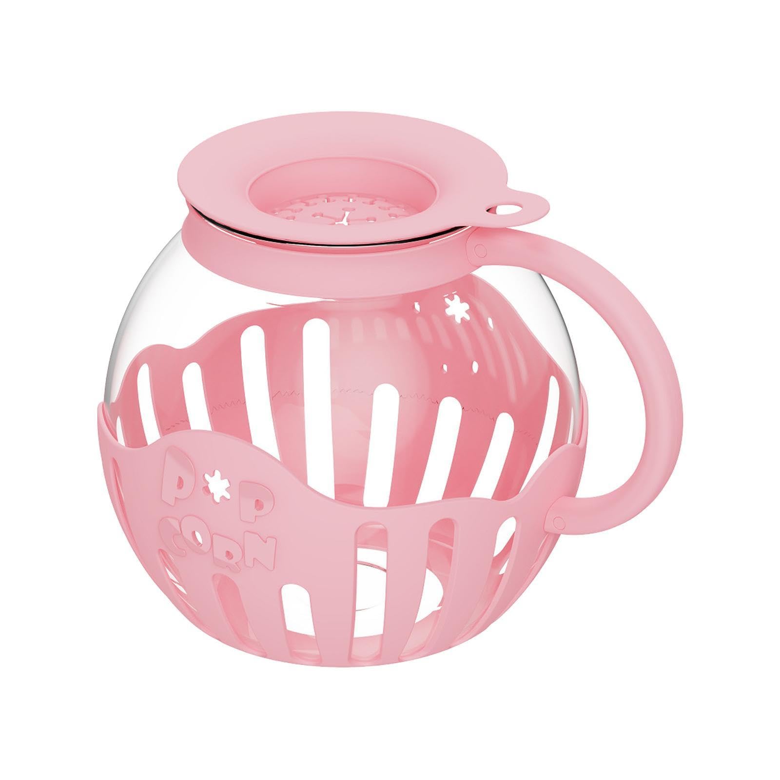 Microwave Popcorn Maker Transparent Wide Opening Family Size Popcorn Machine PinkHome & Garden|Kitchen, Dining & Bar|Small Kitchen Appliances|Popcorn Poppers-image-1