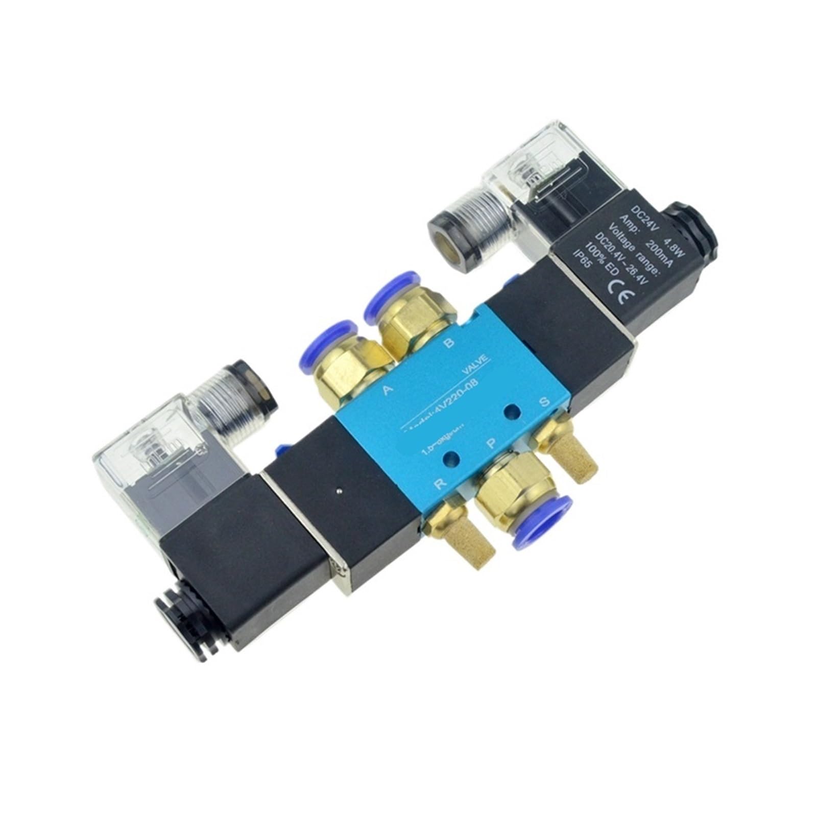 Électrovanne pneumatique pour contrôle de vérin avec raccord 12mm
