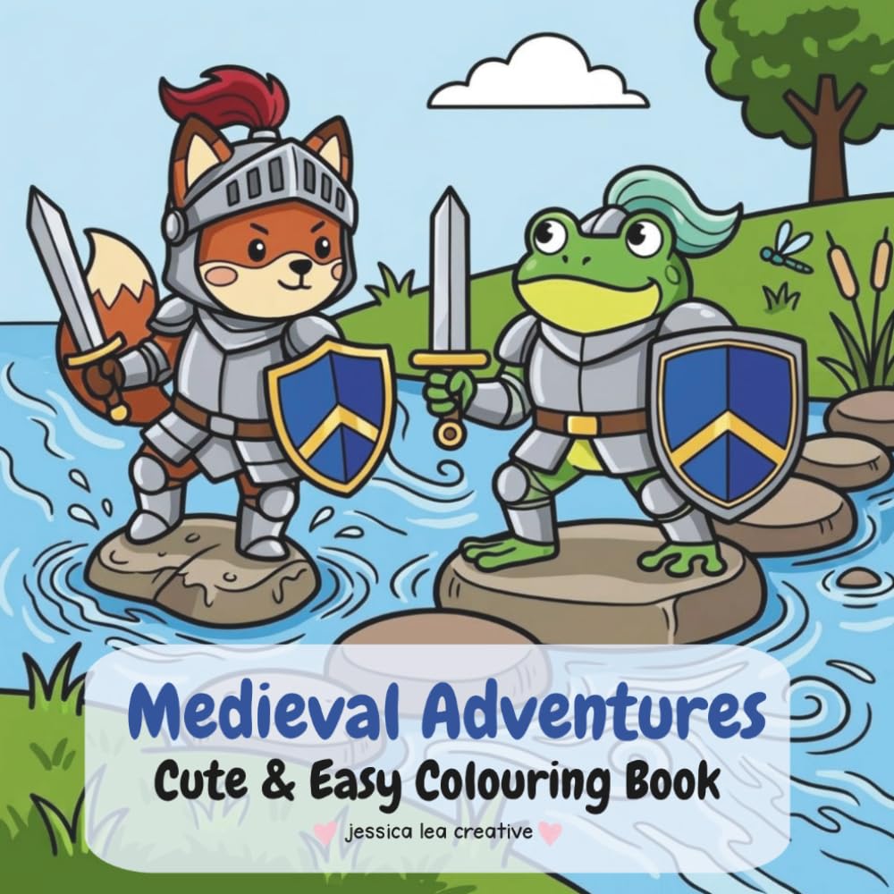 Medieval Adventures Cute & Easy Colouring Book