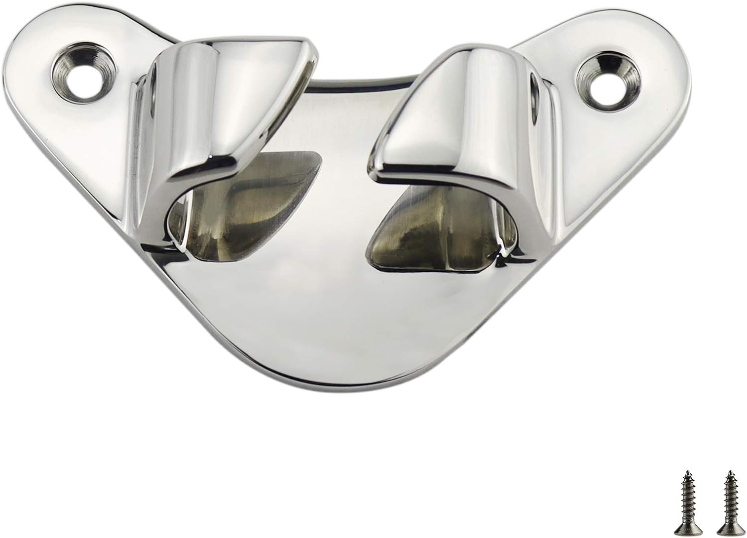NRC&XRC Marine Grade Stainless Steel 316 4-1/4"(105mm) Boat Angled Bow Chocks Yacht Deck Dock Mooring Rope Cleat Chock