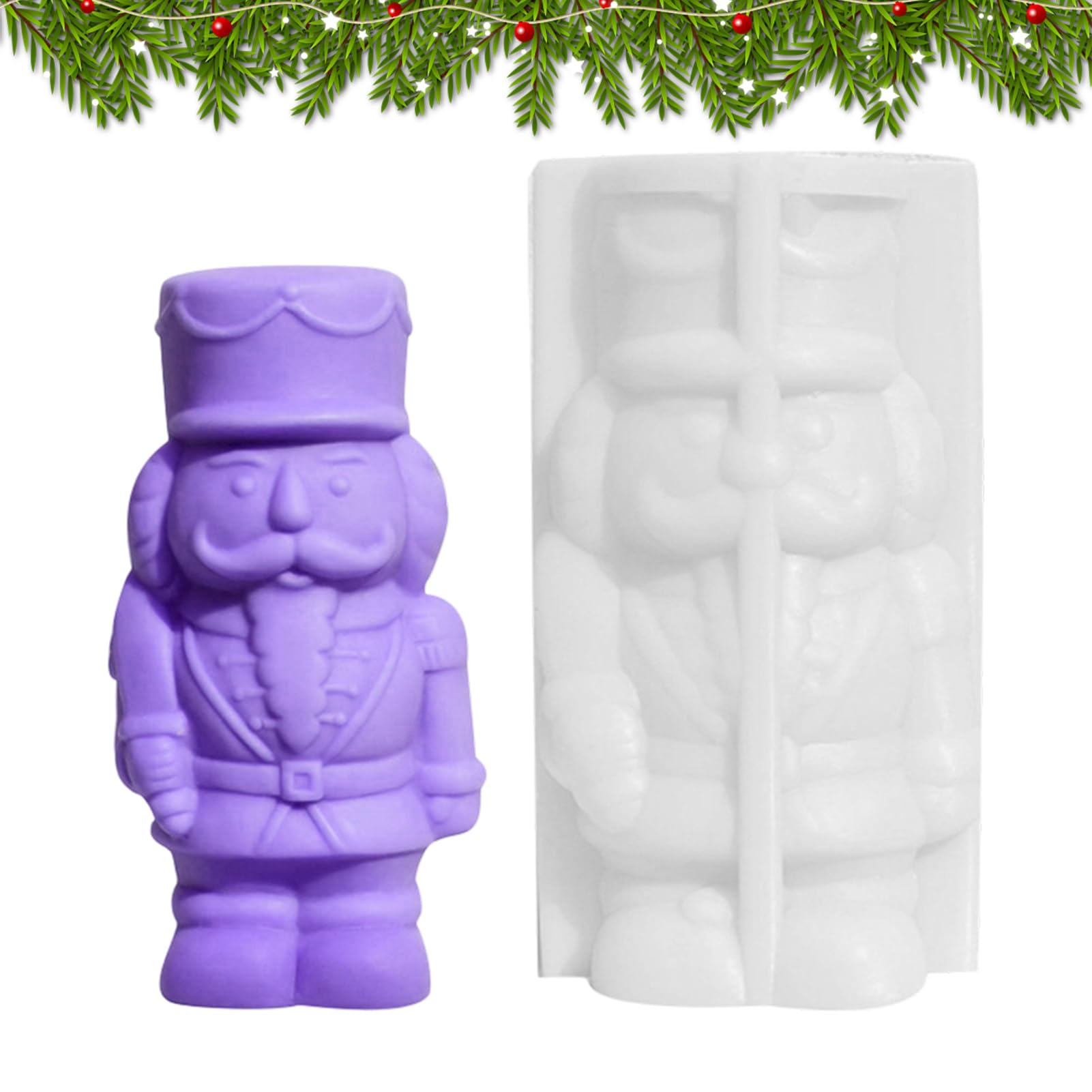 Moule silicone Casse-noisette de Noël pour fabriquer des cadeaux personnalisés