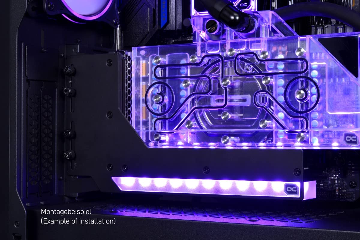 Alphacool Aurora 11951 - Supporto verticale GPU con cavo riser VGA