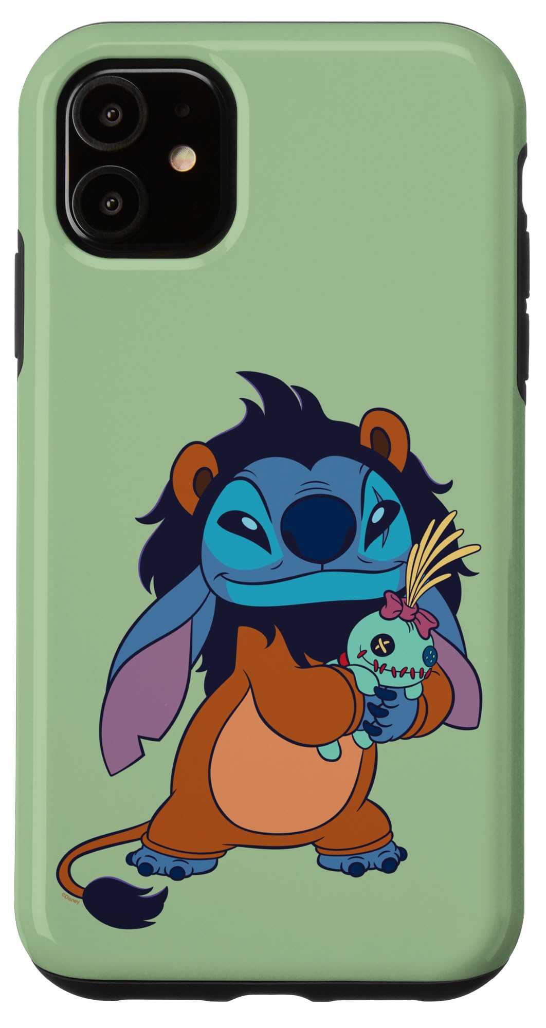 Disney Stitch in Scar Costume Halloween Disney Villains Case for iPhone 11