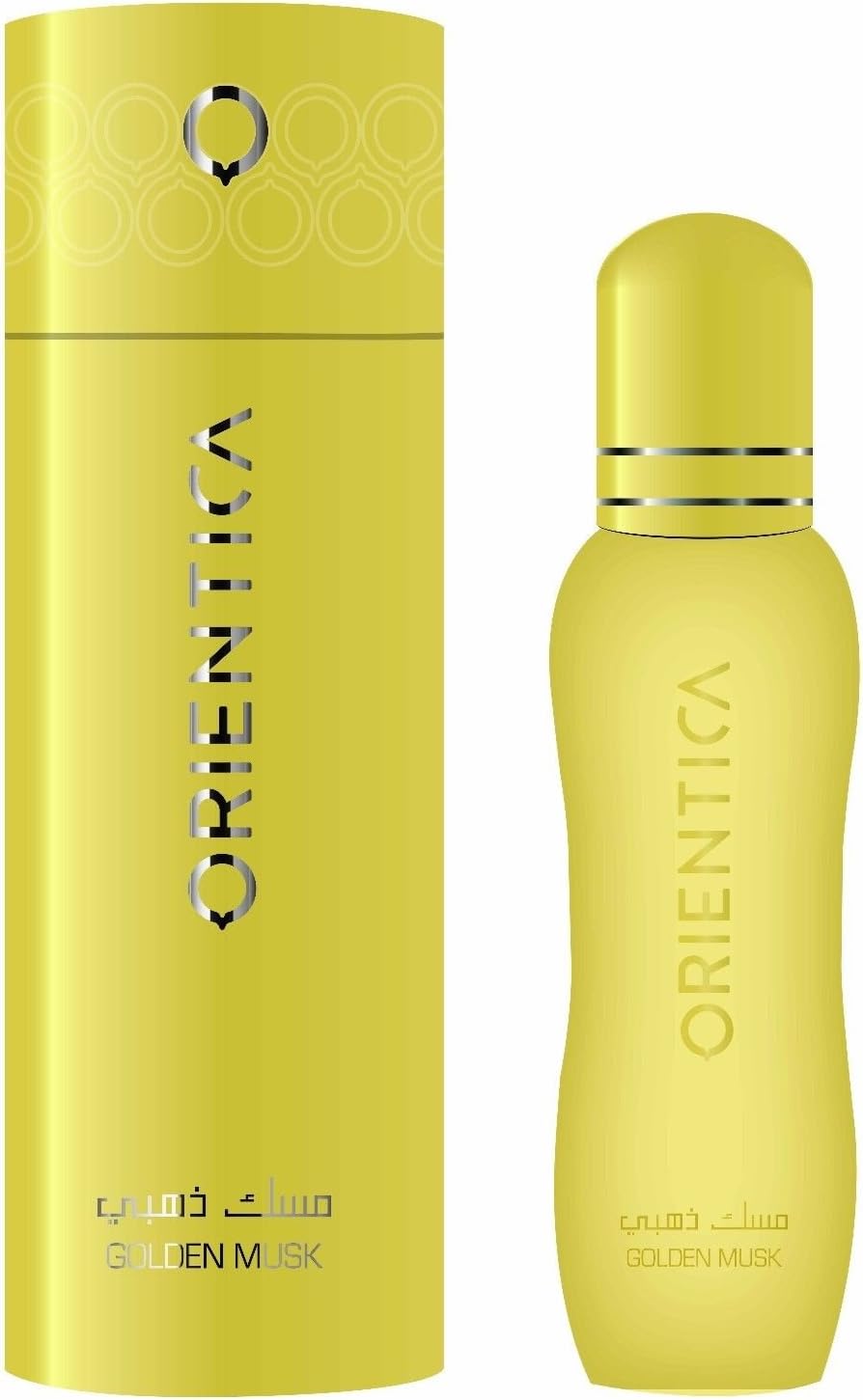 Golden Musk Perfume Oil 6ml | Luxurious Unisex Arabian Fragrance | Long Lasting Sweet Floral, Vanilla, Musk & Woody Attar Oil | Exotic Oriental Perfume for Men & Women