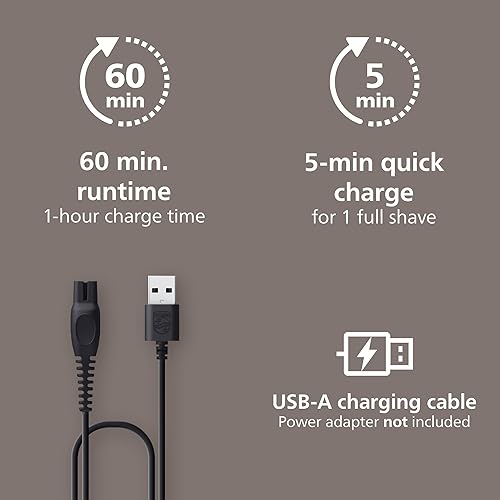 Miniatura 10 de Philips Norelco Head Shaver Pro 5000 Series - Afeitadora de calavera para hombres y mujeres, cabezal flexible de 360 y cuchillas ComfortCut para un
