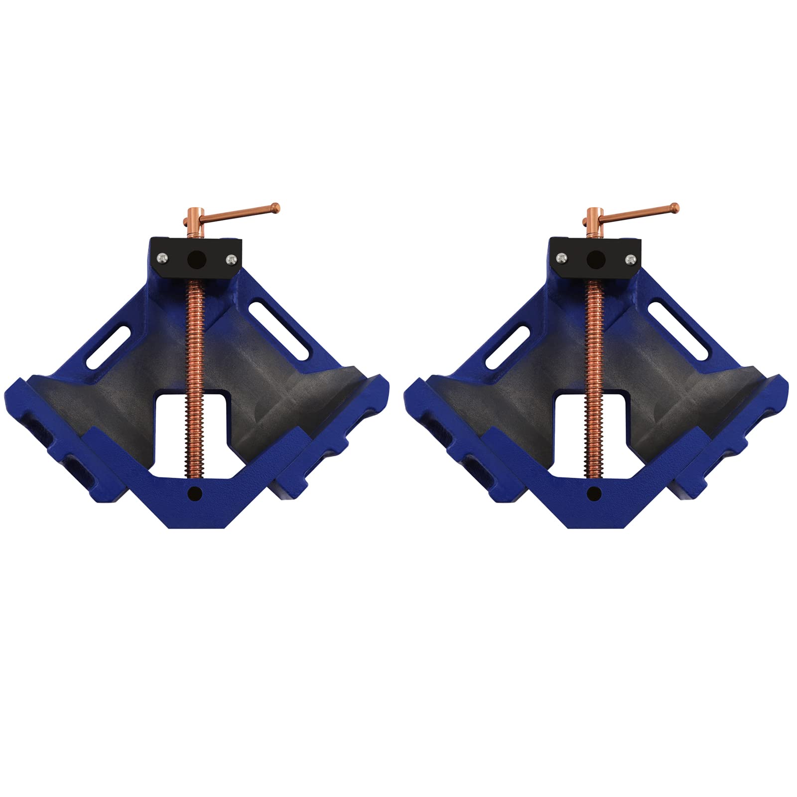 4-Inch Cast Iron Welders Angle Clamp 2Pcs Heavy Duty Right Angle Clamp 90 Degree Corner Clamps for Woodworking Corner Miter Clamp