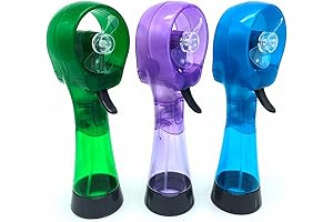 Water Misting Fan - Portable Handheld Spray Fans Battery Operated for Outdoor Cooling