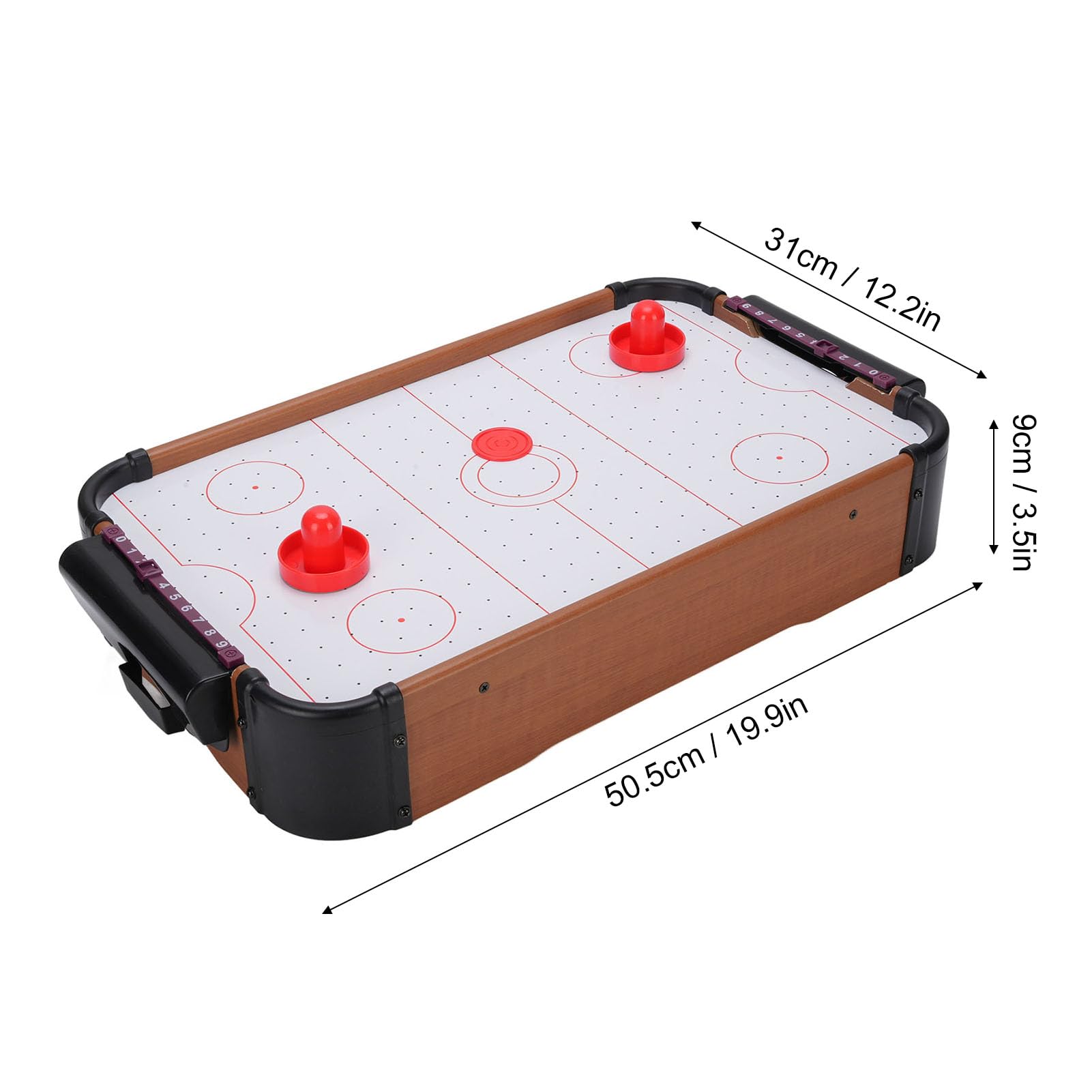 HEEPDD Table de Hockey Interactive pour 2 Joueurs avec Tableau de Score, MDF et Matière Plastique, Jeu Amusant pour 2 Joueurs avec Tableau de Score, MDF et Matière Plastique, Jeu Amusant pour
