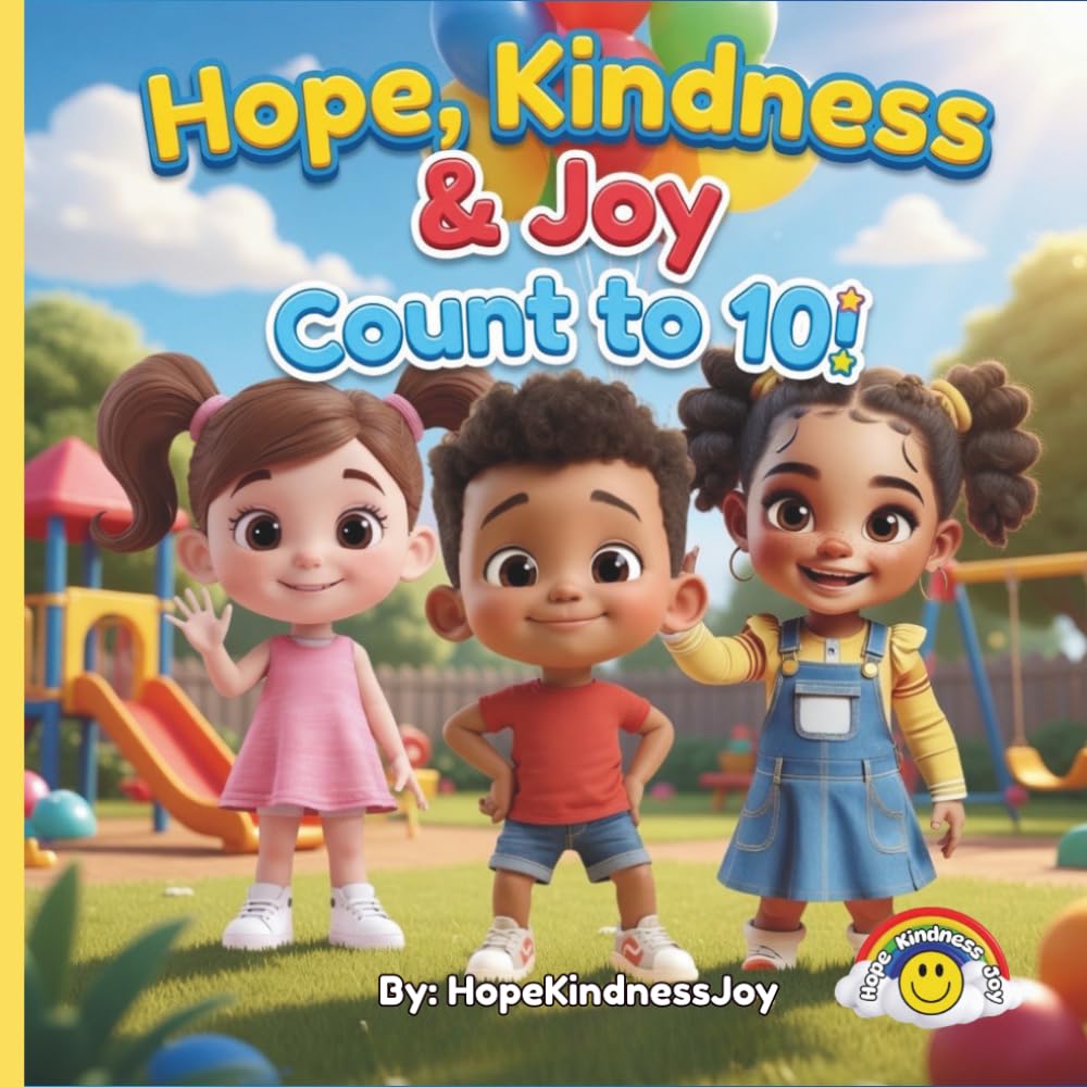 Hope, Kindness & Joy: Counting 1–10 for Toddlers: A Fun Preschool Learning Book for Ages 2–4
