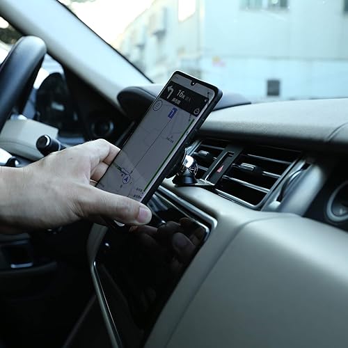 Miniatura 3 de YIWANG Soporte de teléfono móvil de aleación de aluminio para Land Rover Range Rover Vogue 2017-2020 Accesorios de coche (negro)