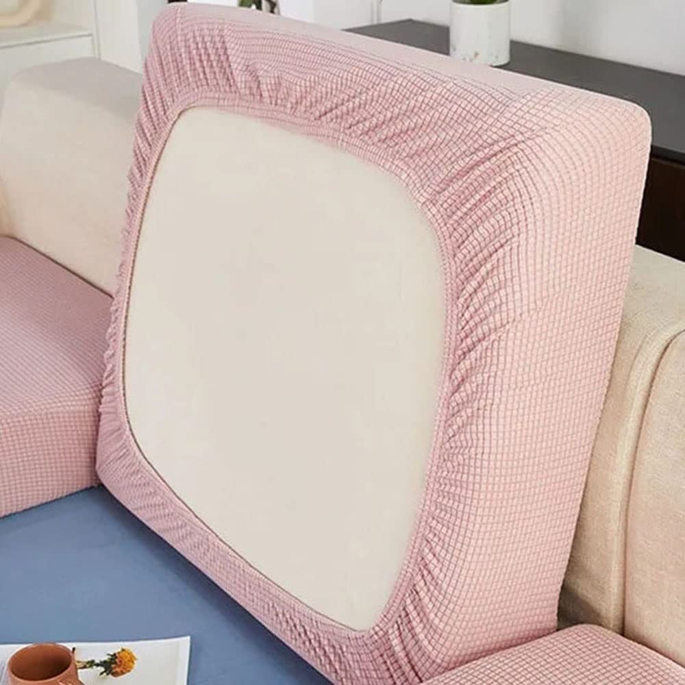 VEAI Couch Cushion Cover Replacement Stretch 3/2/1 Seater Sofa Cushion Cover Protector Dustproof Slipcover Machine Washable (Color : #21, Size : 4 seats (230-280cm))