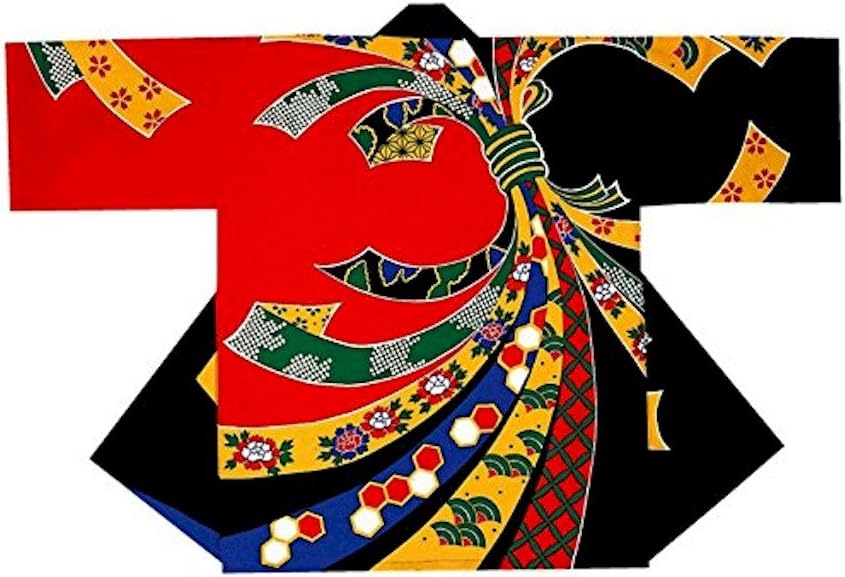 【上品で大人気♪】[浅草きもの市] 祭り 半纏 男女兼用【レディース】 【メンズ】（53358）≪赤 熨斗 ≫ よさこい コスチューム 衣装 ユニフォ