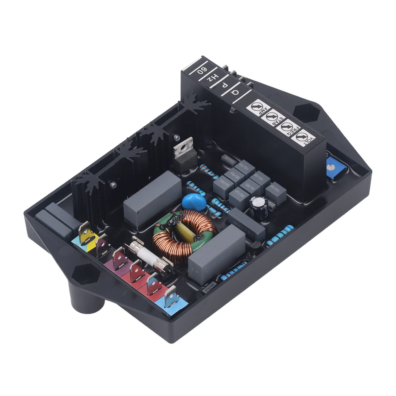 FTVOGUE Regulator Napięcia Generatora, Automatyczna Płytka Regulatora Napięcia Powłoki ABS M16FA655A 170 270 V, Odporny na korozję Sterownik Odporny na Starzenie do Naprawy Silnika Generatora