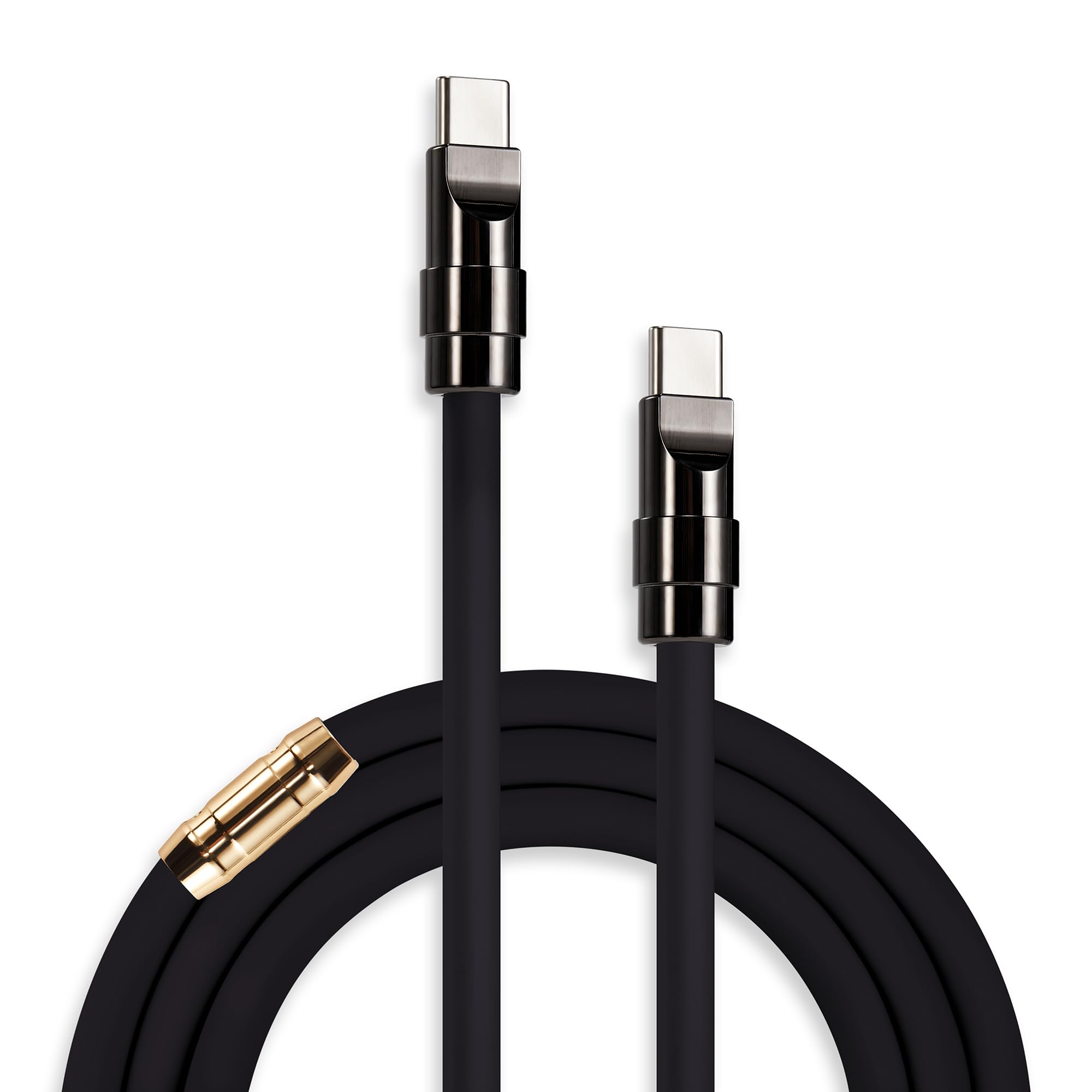 chubbycable Black Chubby - Black Samurai Edition 240W USB C Cable Fast Charging Cable Durable Silicone Charger Cord Compatible with iPhone 17-15