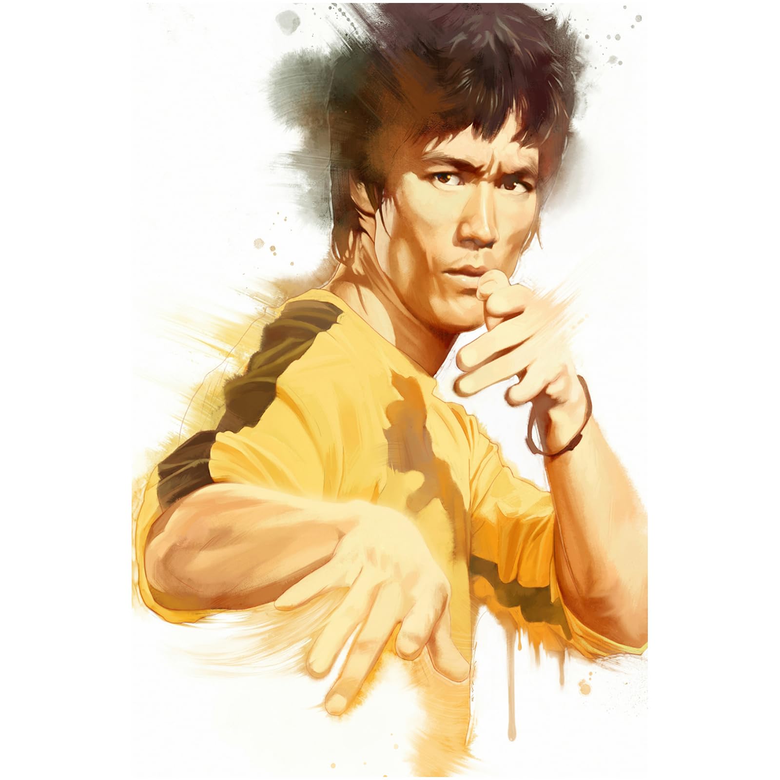 Vvieer Posters Art Painting 12x18, Bruce Decor Canvas Wall Art Merch Lee Gift Poster Decoration for Living Room, Bedroom, Dorm, Home, Office