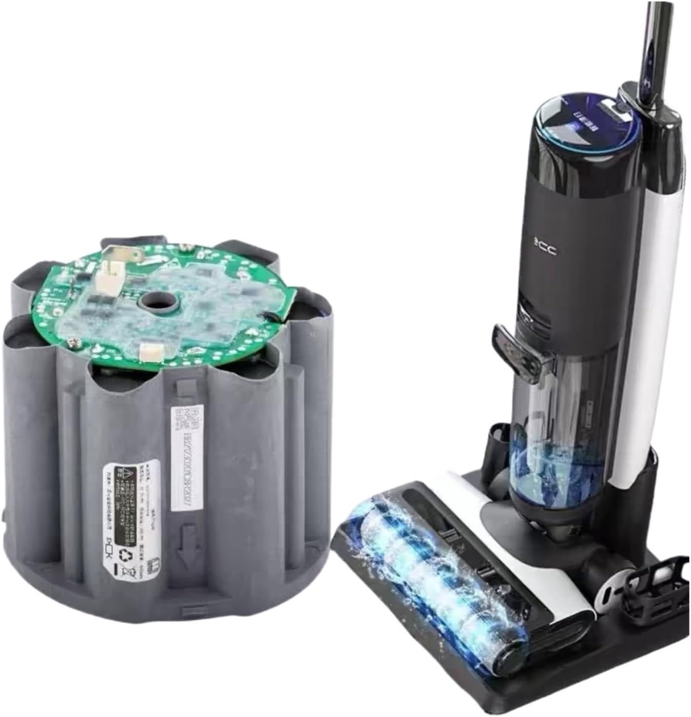 Li-Ion Battery Compatible with Tineco Floor ONE S7 PRO. Vacuum Cleaner Replacement Accessory Spare Parts，Battery Type A
