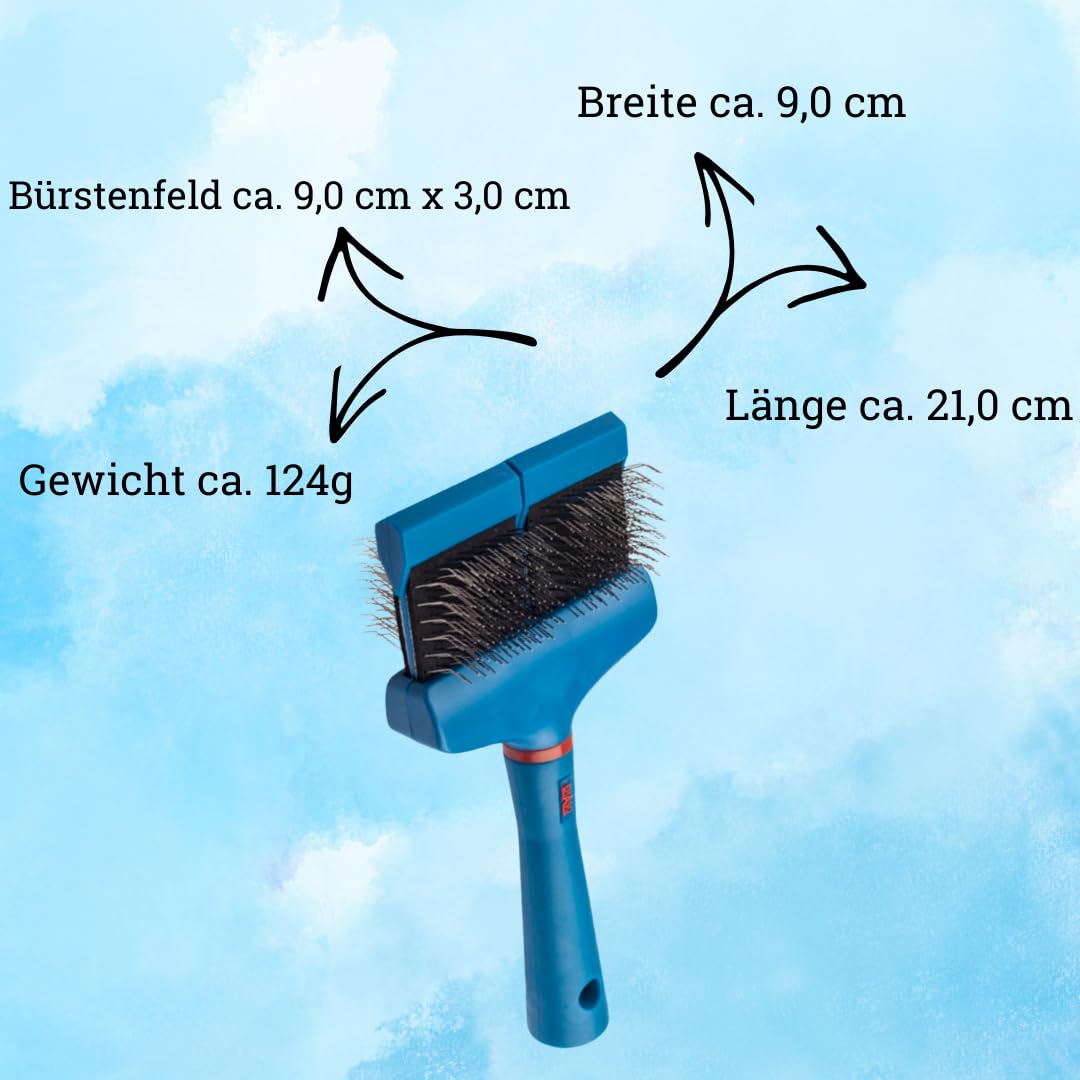 EHASO Hundebürste Multibrush – Mittlere Stärke, Pink, Für Alle Felltypen, Entfernt Lose Haare Schmerzfrei