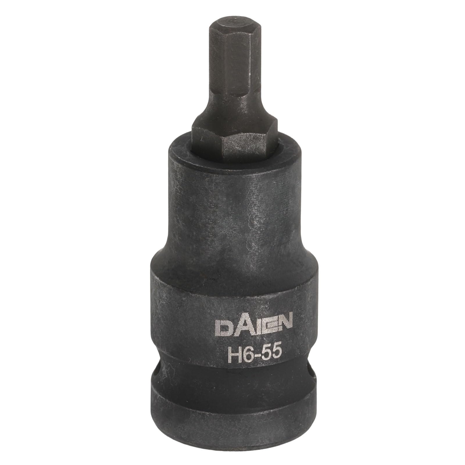 sourcing map H6 Hex Bit Socket 55mm/2.17" Length 1/2" Square Drive Metric Extension Impact Bit Power Nut Driver Set S2 Steel Socket Ratchet Wrench Bits, Black — image 1