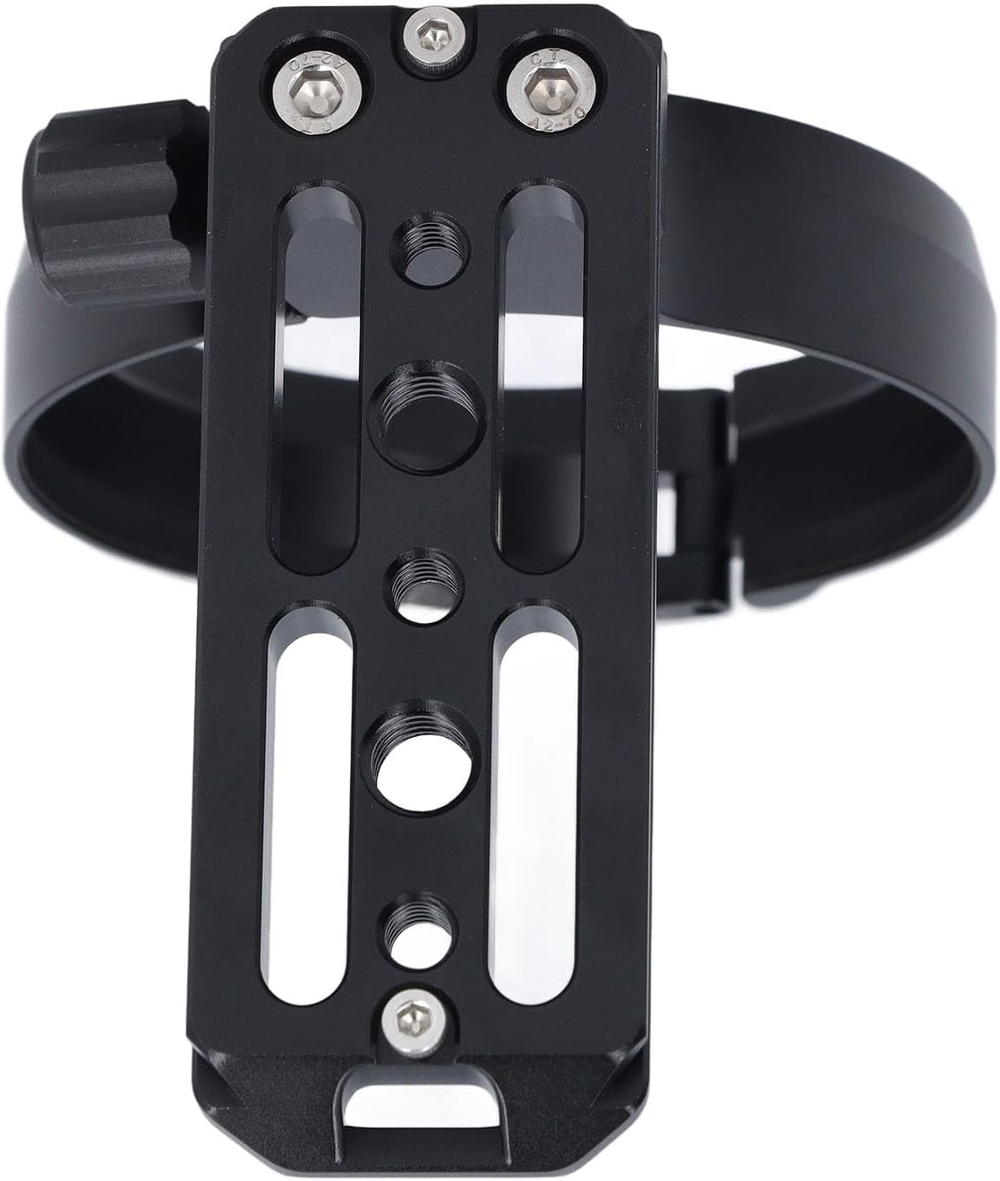 Lens Collar Tripod Mount Ring, Aluminum Alloy, 80mm Quick Release Plate, 1/4 and 3/8 Inch Thread - Durable Support Holder Bracket, Stabilizes Heavy Lenses, Compatible with Ar