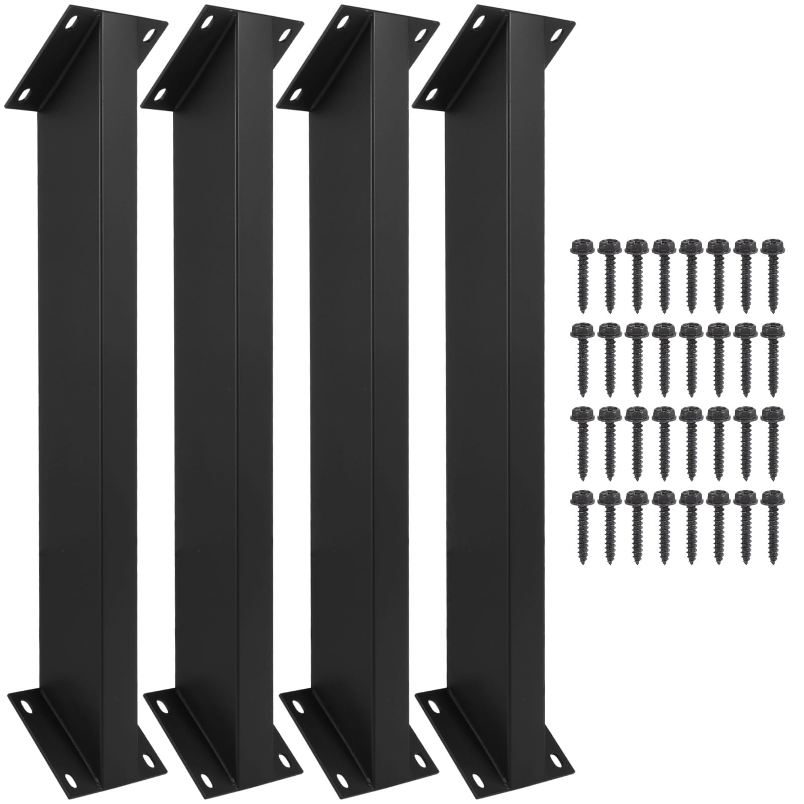 4 staffe di supporto ad angolo di 45 gradi, kit per pergola in metallo, kit di supporto angolare resistente per strutture in legno per gazebo, case sugli alberi, cabine e patii, include viti, facile